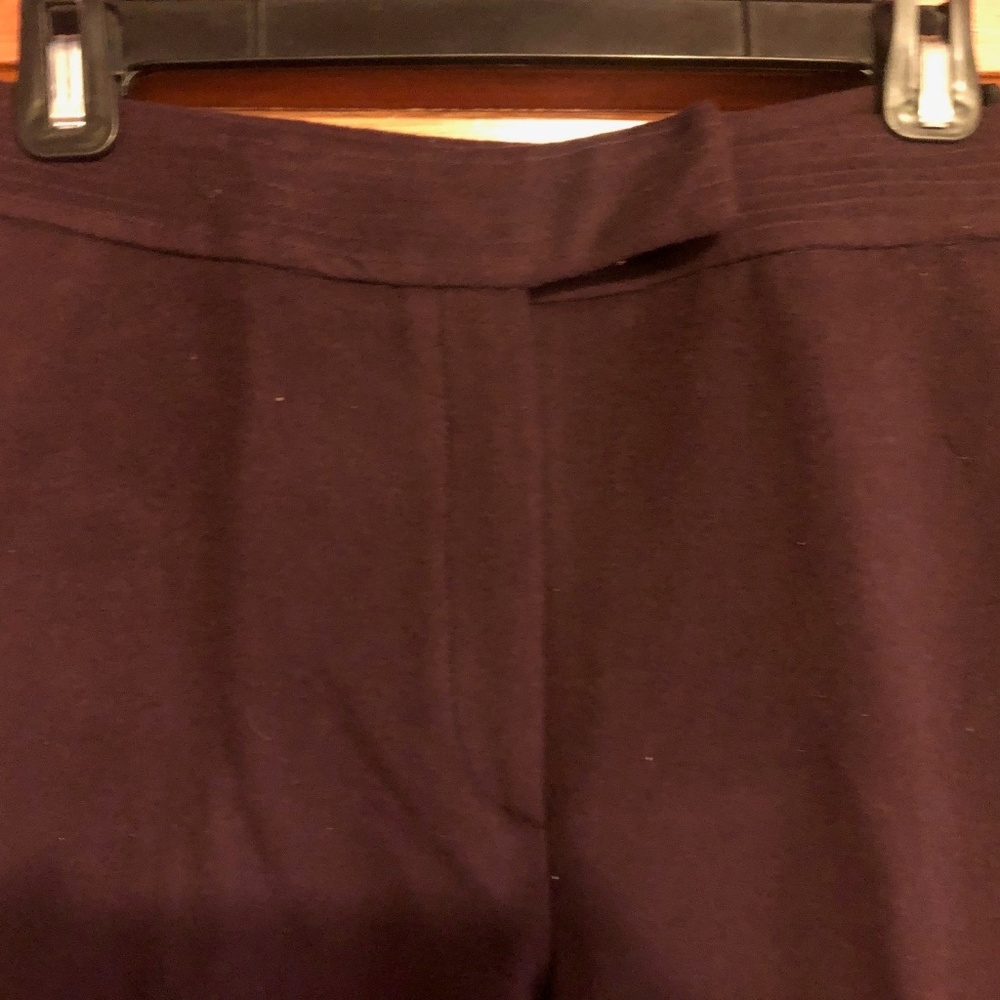 Burgundy wool dress pants